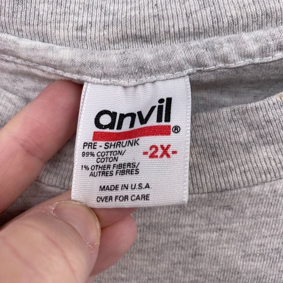 Vintage Mt Rushmoor graphic tee tshirt size 2XL Anvil Eagle mountain scene - Picture 5 of 8